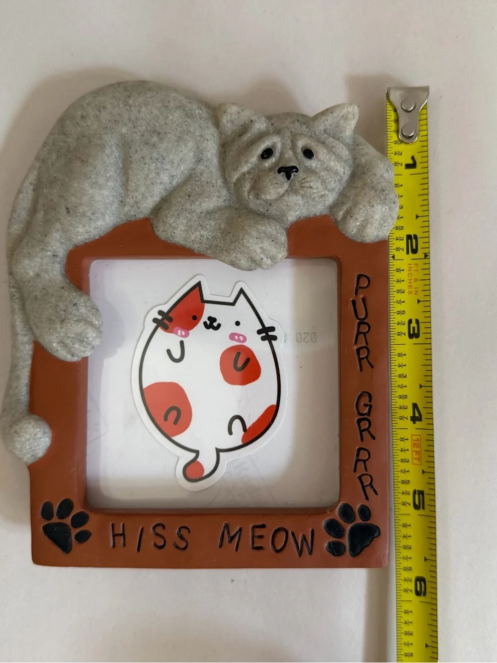 Vintage 2002 Quarry Critters Cat Picture Frame Second Nature Design